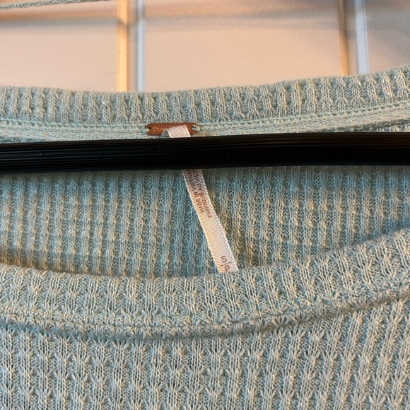 NWOT Free People color splash top in mint - Picture 11 of 11